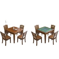 Table de Mahjong chinoise en bois, ensemble de jeu de Mahjong, table de Mahjong de taille standard, table à manger de Mahjong