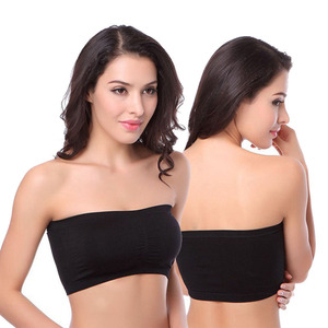 Sujetador Deportivo Sin Costuras Tipo Bandeau, Copa Completa, Copa Moldeada Media, Nailon, Juvenil, 18-40 Años, Tallas SMLXL2XL3XL4XL5XL6XL - Product Image 1