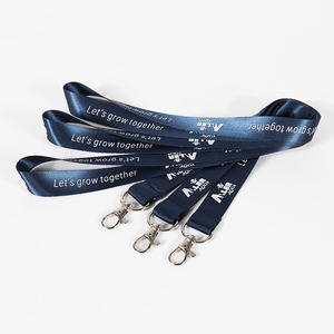 Toptan kişiselleştirilmiş boş Polyester rozet serigraf baskı boyun askıları boş anahtar baskı logo ile özel kordon özel - Product Image 1