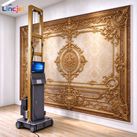 Imprimante murale UV 3D LINCJET LC-A2, machine d'impression murale numérique mobile pour la décoration murale en relief