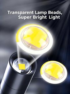 Kính thiên văn zoom Clip USB có thể sạc lại 18650 Hợp kim nhôm không thấm nước LED bút ánh sáng cắm trại khẩn cấp sử dụng đa chức năng - Product Image 2