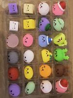 Calendrier de l'Avent Boîte Mystère Jouet Squishy Anti-stress Miniature en Silicone en Forme de Boulettes de Noël Assortiment Cadeau de Noël pour Enfants