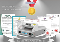 Cortadora de Papel Eléctrica de Control Digital de Escritorio FRONT, Guillotina de 330 mm con Línea de Corte Roja