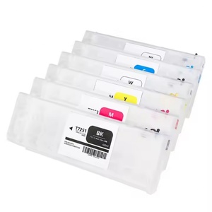 Supercolor 600ML T7251-7254 T725A for Epson Empty <b>Refill</b> <b>Ink</b> Cartridge With Chip for EPSON SURE COLOR F2000 F2100 F2130 F2140 - Product Image 1