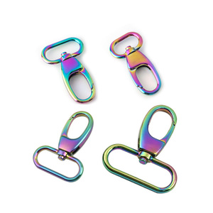 38Mm Riem Sterke Regenboog Sleutelhanger Hk Metalen Ronde Oog Draaibare Snap Kreeft Gesp Haak Gesp Accessoires Voor Portemonnee Tassen <span class=keywords><strong>Hardware</strong></span> - Product Image 4