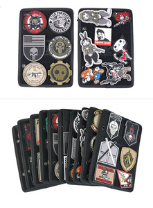 Hook & Loop lflip-Trang cuốn sách vá chiến thuật vá Bảng hiển thị với vòng kim loại chất kết dính - Product Image 6