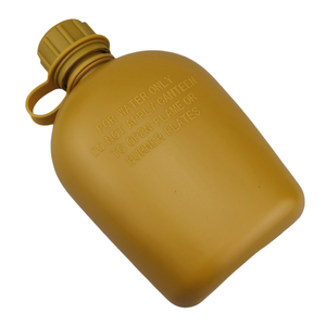 Échantillon gratuit : Gourde de camping/randonnée en acier inoxydable d'origine avec tasse et housse en nylon vert avec ceinture de fixation - Product Image 4