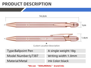 Luxury Custom Metal Soft Touch Screen <b>Pens</b> Rose <b>Gold</b> for Mobile Phone <b>Pen</b> With Logo Rubber Grip - Product Image 5