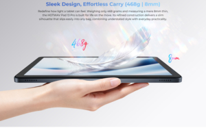 HOTWAV Pad 13 Pro 4+256GB 6580mAh Android 16 Tablet PC 4G de 10.1 pulgadas HD con cámara de 13MP+5MP, Unisoc T615, 10W, ligera y delgada. - Product Image 5