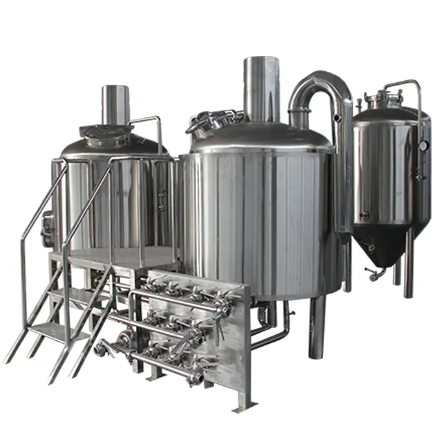 Equipo de microcervecería, máquina de fabricación de cerveza artesanal, proyecto Industrial llave en mano, 100l, 200l, 500l