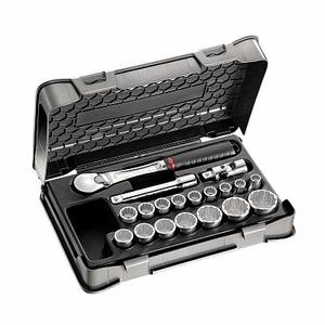 Jeu de douilles à chocs Usag 1/2 po en acier au chrome vanadium, kit d'outils pour utilisation manuelle, modèle 605 - Product Image 1