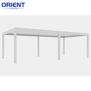 Kits de pergola en aluminium bioclimatique, pergola en aluminium motorisée à lames orientables pour l'extérieur - Product Image 3