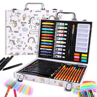 Cadeau pour la Journée des enfants, marque Yichen, ensemble de 53 crayons de couleur, crayons à papier, peinture acrylique, ensemble de papeterie pour la peinture des enfants, 1 kg
