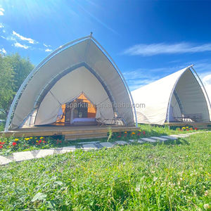 Tente de glamping safari en forme de voile, personnalisée en gros, 35 mètres carrés de surface <span class=keywords><strong>au</strong></span> sol, pour le camping - Product Image 5