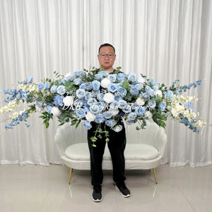 Stunning Sweetheart Table Decorations, Dusty Blue Wedding