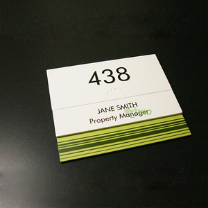 Targa adesiva YIYAO scuola ada room targhe in acrilico <span class=keywords><strong>braille</strong></span> porta targa - Product Image 2