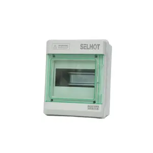 SH6PN Hign Quality Mcb Distribution Box 6way Plastic Ip66 Waterproof Panel Mounted Electric Power Distribution Box