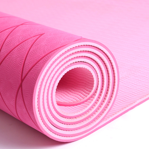 Esterilla de <span class=keywords><strong>Yoga</strong></span> Prémium Ecológica Antideslizante TPE de 6mm con Diseño de Líneas de Alineación, Venta al Por Mayor con Logo Personalizado - Product Image 4