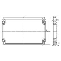 Boîtier étanche d'injection plastique ABS Passerelle Grand boîtier d'instruments électroniques personnalisés en plastique ABS