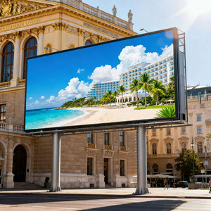 Écran LED HD extérieur étanche P8 8 mm, haute luminosité, grand écran vidéo publicitaire, résolution 4K, IP65, SDK, pour magasin <span class=keywords><strong>de</strong></span> détail - Product Image 1