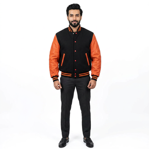 Veste de sport en molleton épais respirant, coupe-vent et à séchage rapide, col montant, pour hommes, vente en gros personnalisée - Product Image 1