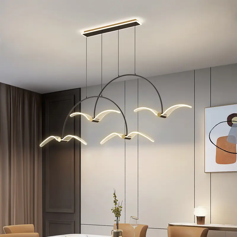 Nordic LED Pendant Lamp Seagull Design Indoor Chandeliers For Bar Kitchen Chandelier Ceiling Light