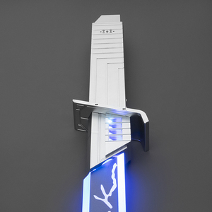 Mandalorian <span class=keywords><strong>Darksaber</strong></span> Neopixel Strip Light Knife Heavy Duelling Sabre Katana Sword Metal Hilt Lightsaber Sword Toy pour Cosplay - Product Image 3