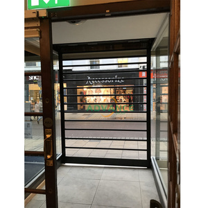 <span class=keywords><strong>Porte</strong></span> roulante à volets roulants en cristal transparent pour <span class=keywords><strong>entrée</strong></span> de magasin pleine vue en PC - Product Image 6