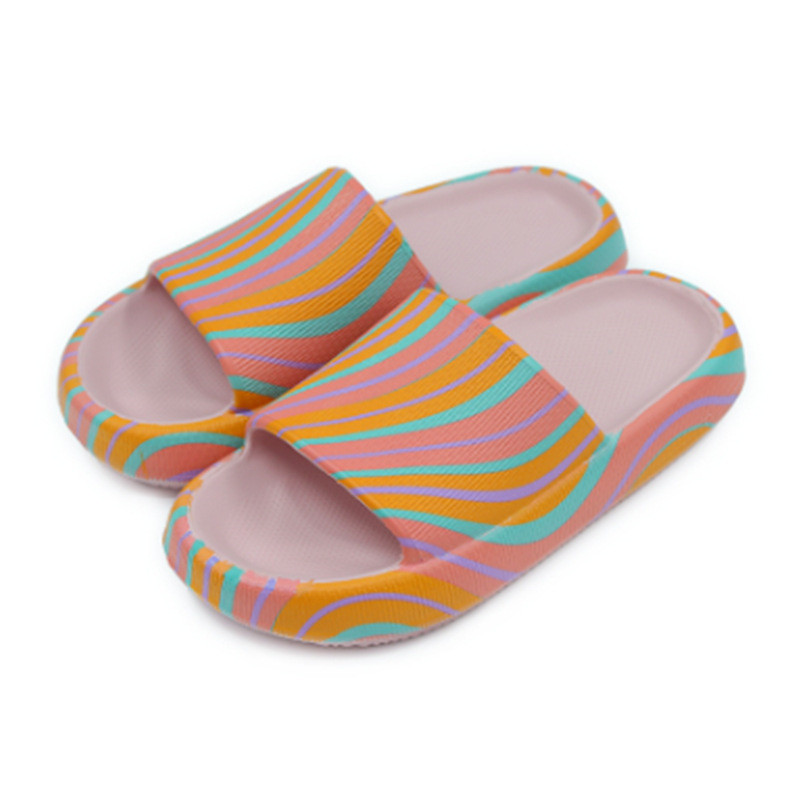 Lightweight Mens EVA Slippers Home Thick Sole Printed Slippers EVA Indoor Outdoor Slippers