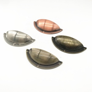 <strong>HANDLE</strong> and KNOB CX241 Furniture Drawer <strong>Copper</strong> and Antique Bronze Bin Shell Style Cabinet Interior Furniture Cup Pull <strong>Handle</strong> - Product Image 5