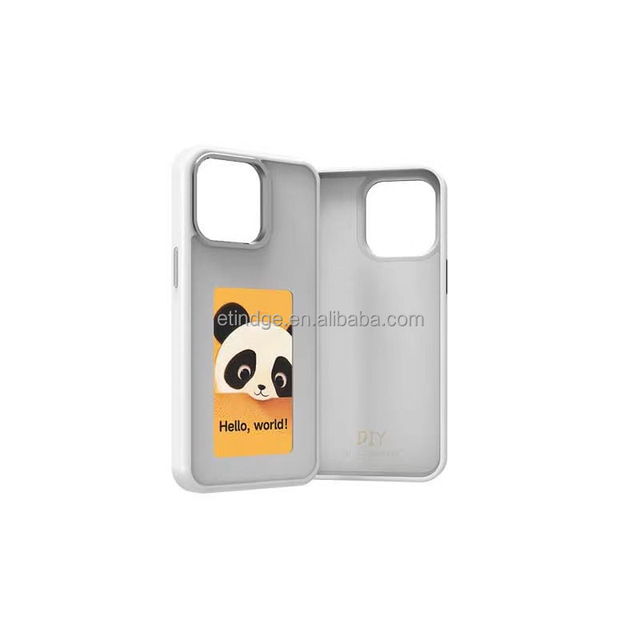 More Colorful 4 Color Luxury NFC Smart AI Phone case Ink Screen Display Mobile Phone Cover for I Phone 15 14 13 Pro MAX