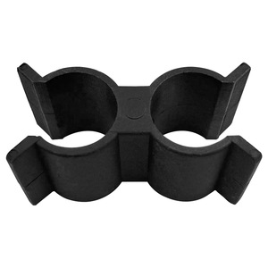 Collier de serrage double en nylon noir 22mm-25mm pour bateau, quincaillerie marine pour réparation et remplacement - Product Image 2