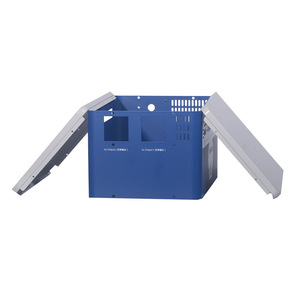 Sheet Metal Chassis For Electronics Enclosures 057 Customizable Size Metal Stamping Bending Parts With Baking Paint Coating - Product Image 4