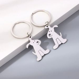 Factory Can Customize Cute Pet Metal <b>Keychains</b> Cats and Dogs Providing Personalized Promotional Gifts for Festivals - Product Image 3
