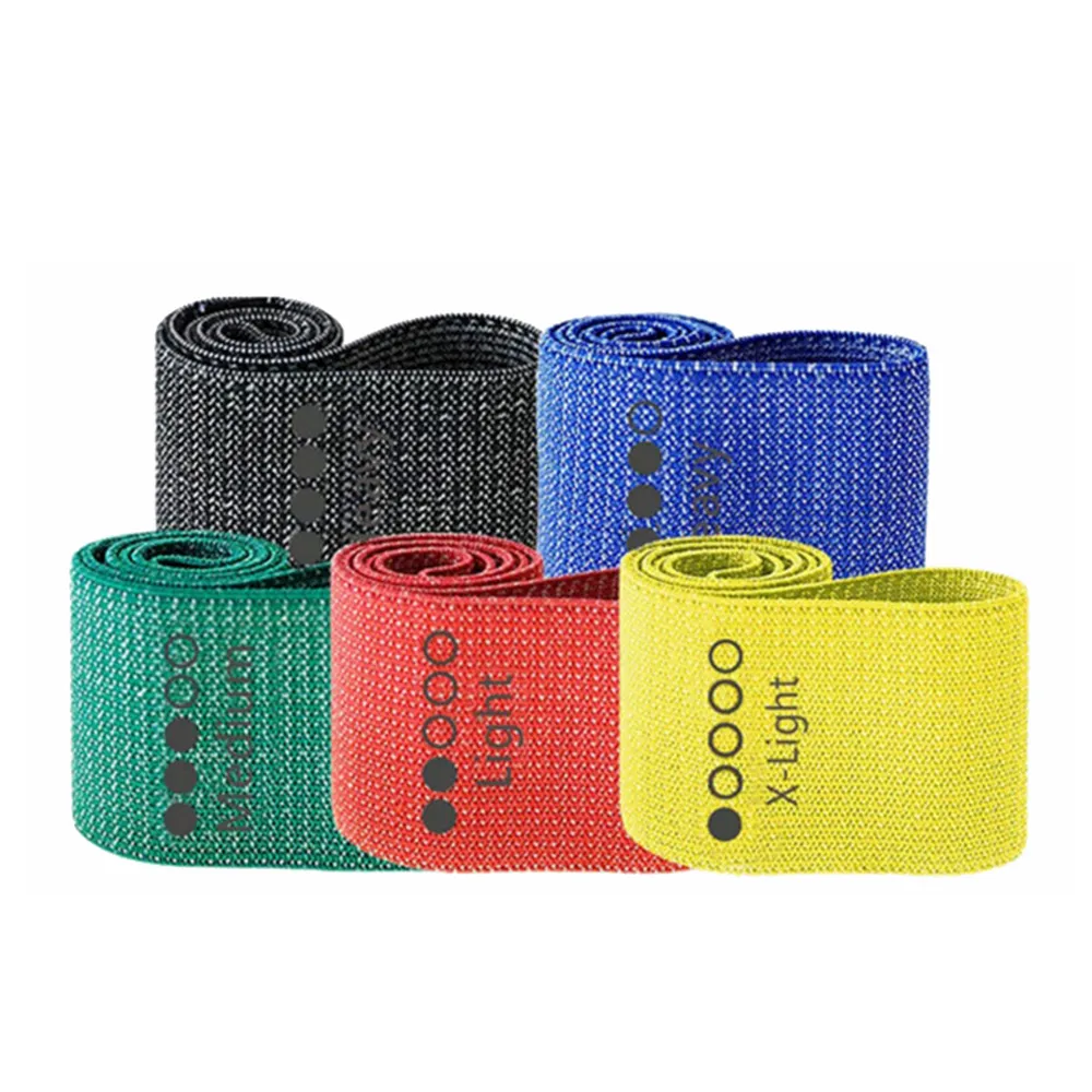 Customized High Quality Logo Customizable Circle Hip Loop Yoga Pull Strap Belt Exercise Handle For Resistance Band