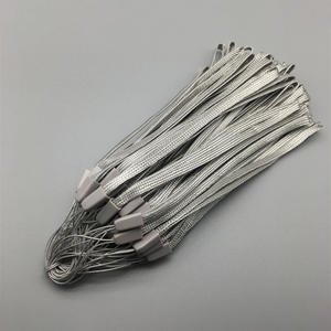 Cordones azul marino al por mayor para credenciales de identificación, cordones planos con <span class=keywords><strong>correa</strong></span> de un <span class=keywords><strong>solo</strong></span> lazo - Product Image 1