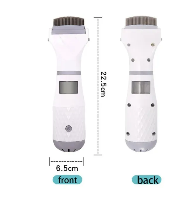 Multifunctional Pet Electric Flea Comb Safety Lice Remover Hair Cleaner Dog Lice Comb Lice Remover Eu Plug Pet Supplies
