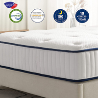 Großhandel Schlafkomfort-Matratze King-Size Hotelbett Gel-Memory-Foam-Matratze in Box Vakuumverpackte Taschenfederkernmatratzen
