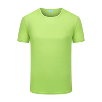 T-shirt uni pour homme 100% polyester, t-shirt à séchage rapide, impression par sublimation personnalisée, logo, t-shirts de sport pour homme