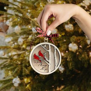 Adornos Navideños de Madera al por Mayor, Colgante de Cardenal Rojo para Árbol de Navidad y Decoración Conmemorativa, Dropshipping - Product Image 2