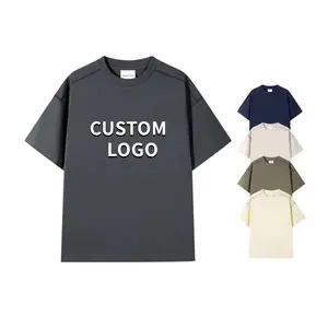 Camisetas de verano de alta calidad 100% algodón Casual diseño de logotipo personalizado para camiseta de hombre Camisetas de Tamanho Grande