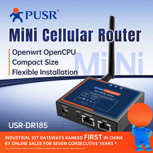 Routeur cellulaire industriel 4G LTE Cat1 PUSR avec VPN, emplacement SIM, bande de fréquences globale, 100 Mbps, port RJ45, 1WAN/LAN+1LAN, DDOS USR-DR185s-G - Product Image 4