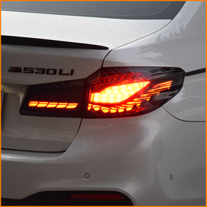 Pour BMW Série 5 G30 G38 2018-2020, feux arrière OLED style GTS, mise à niveau des feux arrière à LED séquentiels double écaille de dragon - Product Image 5