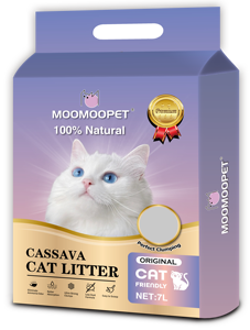 Mais und Maniok Sand Klumpen zusammen fest leicht zu schaufeln, ohne am Boden zu kleben Crushed Corn Cassava Katzenstreu - Product Image 3