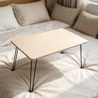 Bureau pliable multifonctionnel portable, table d'étude et de repas en bois pliable pour chambre à coucher, maternelle, extérieur et bureau à domicile