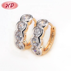 18K الذهب مطلي اللون تغيير أحدث لطيف مجوهرات للبنات أقراط - Product Image 3
