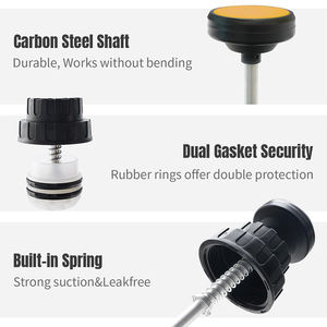 Sunbright เครื่องแยกของเหลวในรถยนต์ปั๊มเข็มฉีดยาน้ำมันพร้อมการดูดที่มีประสิทธิภาพเครื่องสกัดด้วยมือแบบพรีเมี่ยมและปั๊มเติม2ท่อ - Product Image 4