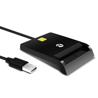 Lector de Tarjetas ZOWEETEK ISO 7816 EMV, Lector y Escritor USB Inteligente, Lector de Tarjetas con Chip, Lector de Tarjetas de Crédito Portátil para Pagos en Computadoras Portátiles y PC