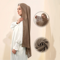 Nouvelle Mode Pashmina Plaine Couleur Long Châle Foulard Islam Turban Floral Broderie Étoles En Mousseline De Soie Châle Hijab Écharpe pour Femmes