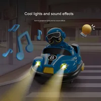 Ensemble de combat de voitures tamponneuses RC 2,4 GHz, 2 télécommandes 4 canaux, jouet de course à éjection et collision, rechargeable par câble USB, drift électrique